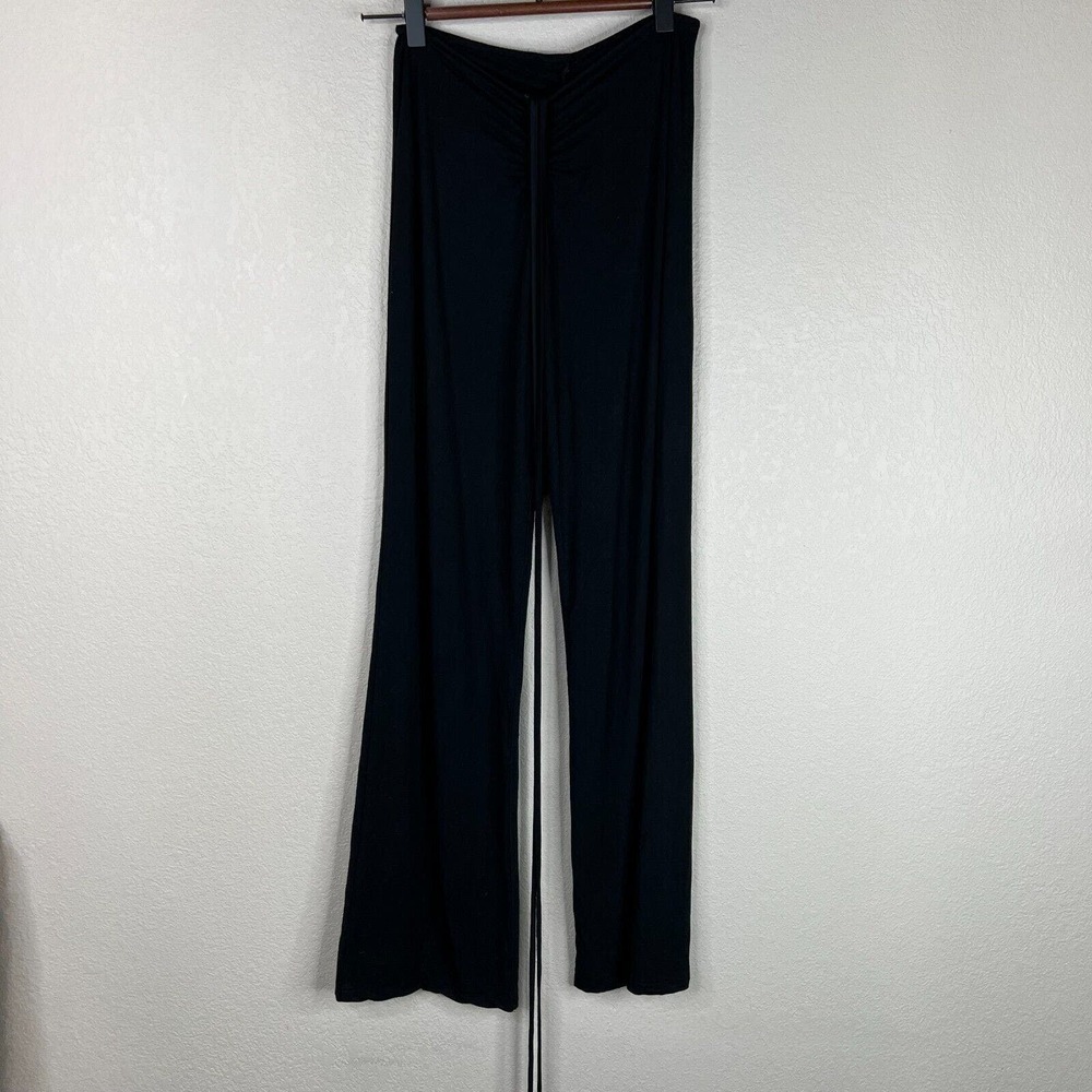 I.AM.GIA Women's Pull On Palazzo Pants Size W22 Drawstring Waist Black